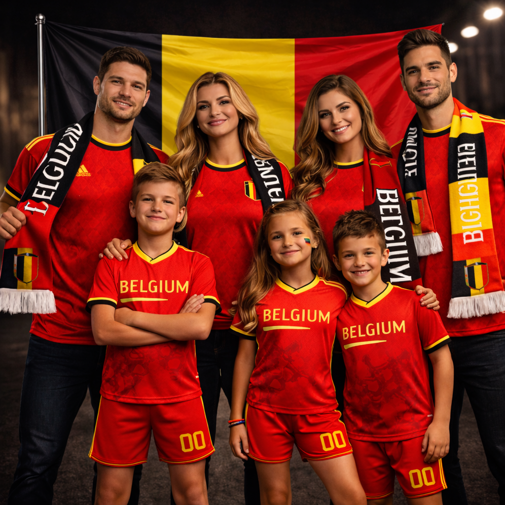 Kit União Nacional Bélgica 2026 – Edição Tribo - Imagem 2